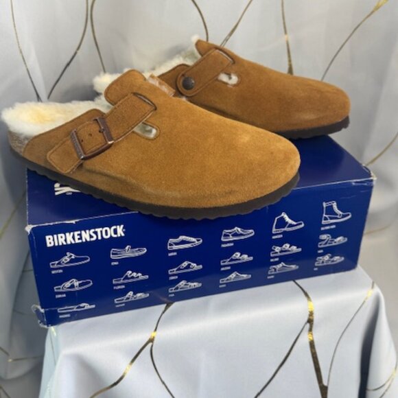 Birkenstock Shearling Boston — Fur Mink (Camel) | Size 41 - Picture 3 of 5